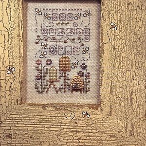 Shepherds Bush Cross Stitch Pattern JUNE‎ Bee Buzzing Honeycombs Gardens Cottage
